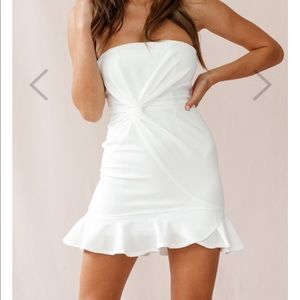 Selfie Leslie “Prom Queen Bandeau Mini Dress”